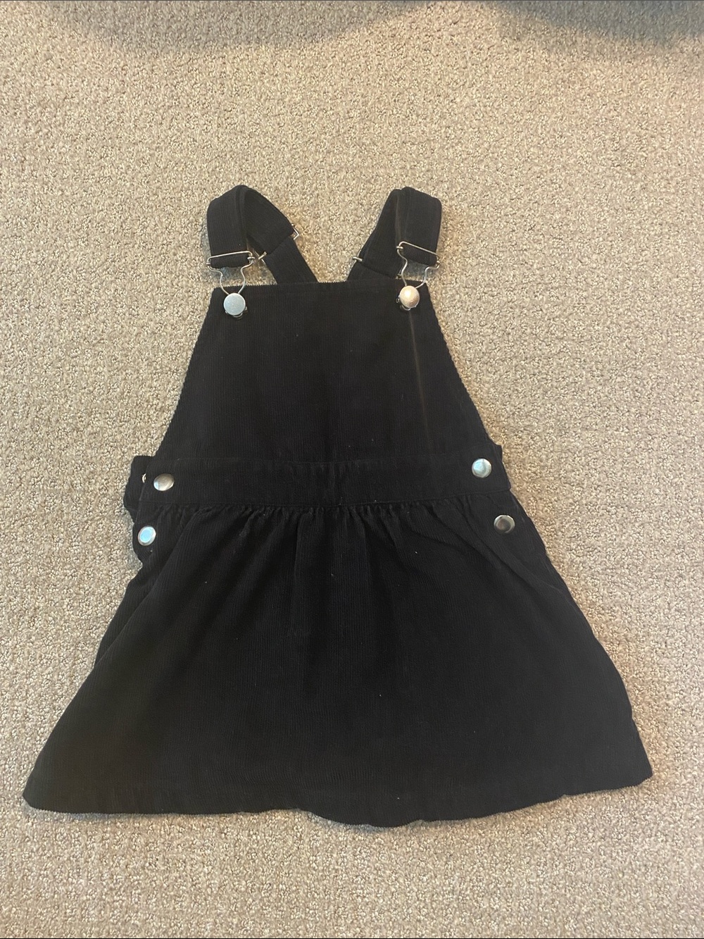 MONICA + ANDY Black Corduroy Pinafore